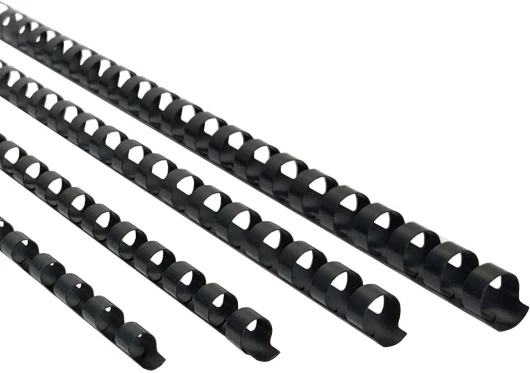 Peignes de reliure, taille mixte, 21 anneaux, 6 mm 8 mm 10 mm 12 mm Peignes de reliure en plastique, relie entre 20-90 feuilles, A4, noir, paquet de 100 6, 8, 10, 12 mm (20-90 feuilles)