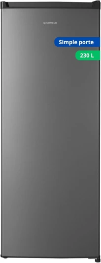 Refrigerateur simple porte GSP230SL Silver - capacité 230L - Classe E Gris 230L