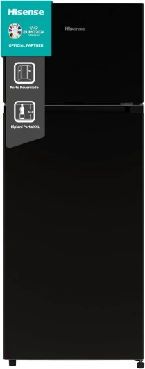 Hisense MTM55205BE – Réfrigérateur à Double Porte, Modèle 2022, 206 L, Noir, 143,4 x 54,2 x 55 cm
