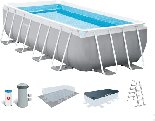 Kit Piscine Prism Frame rectangulaire Angulaire Tubulaire (l) 4,88 x (l) 2,44 x (h) 1,07m 4,88 x 2,44 x 1,07 m Unique