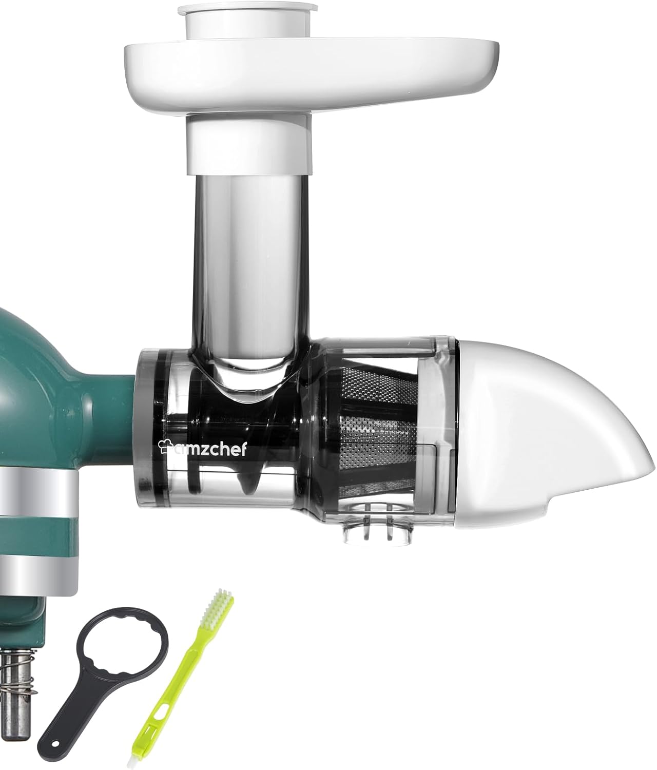 Accessoire pour Extracteur de jus pour KitchenAid Artisan - accessoire de extracteur jus pour kitchenaid - Presse-agrumes à froid sans BPA pour fruits et légumes - Accessoires uniquement,Blanc 1.1kg Blanc