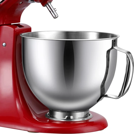 Gdrtwwh Bol en acier inoxydable pour mixeur KitchenAid à tête inclinable de 4,5 à 5 litres, remplacement avec bol mélangeur KitchenAid, passe au lave-vaisselle Mixer Bowl