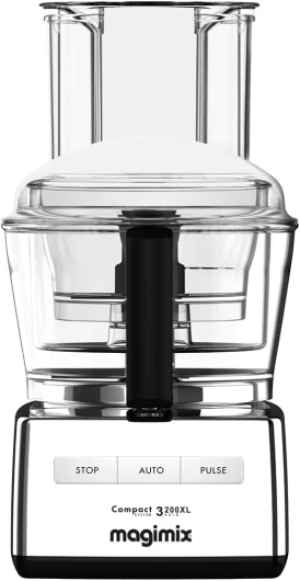 Magimix Robot multifonction 3200 Chrome Brillant 18372F Compact - fabriqué en France