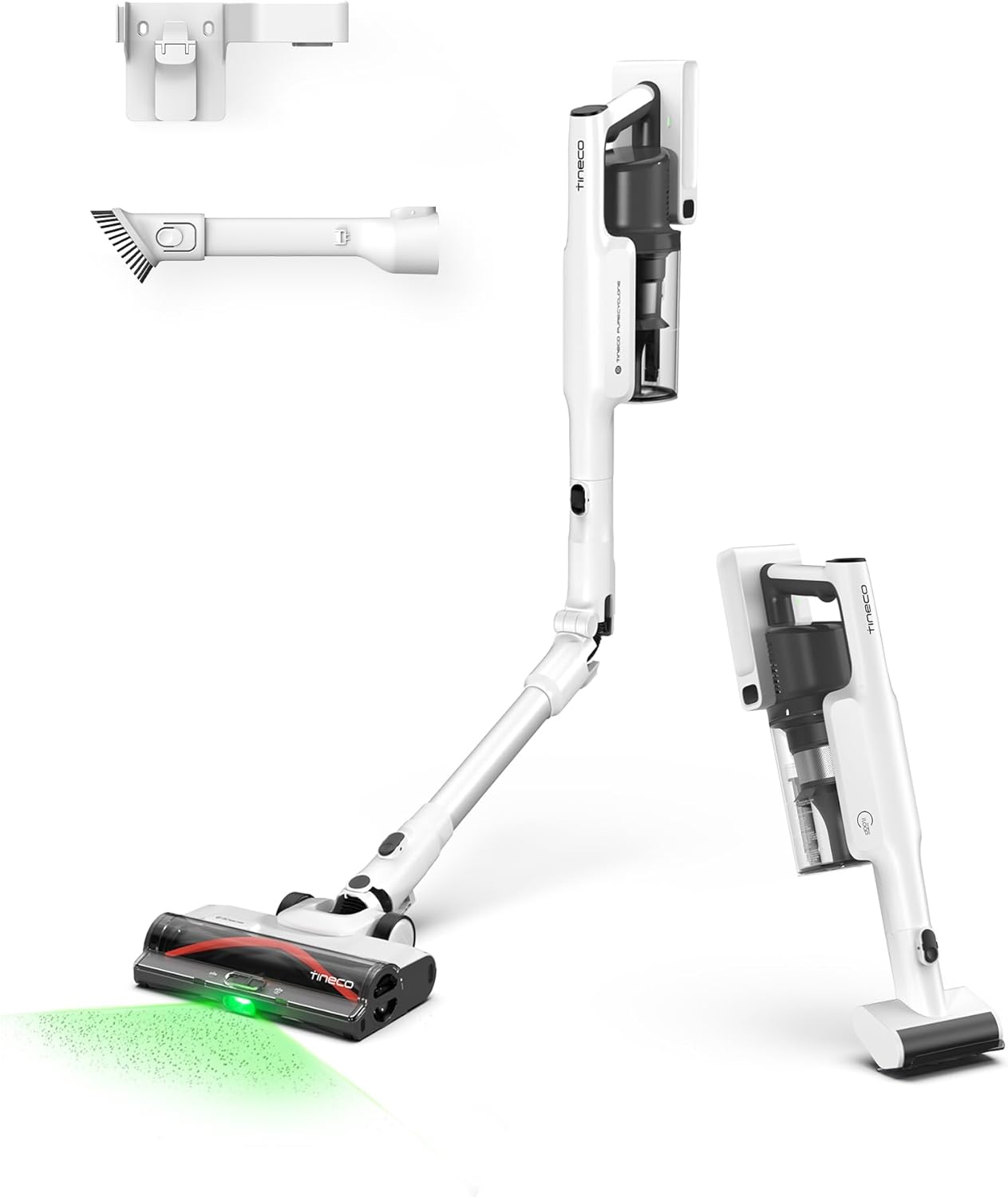 Pure One A50S Plus Aspirateur Balai sans Fil, Aspiration 185W, 70 Min d’Autonomie, Réservoir Plus Large de 1L, Brosse Motorisée 3DSense, Technologie Dura-Cyclone, Vient à Bout des Gros débris