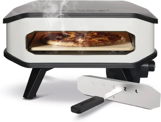 Four à pizza électrique 13" Cozze® avec pierre à pizza et porte avant 230 V/2 200 W, Black