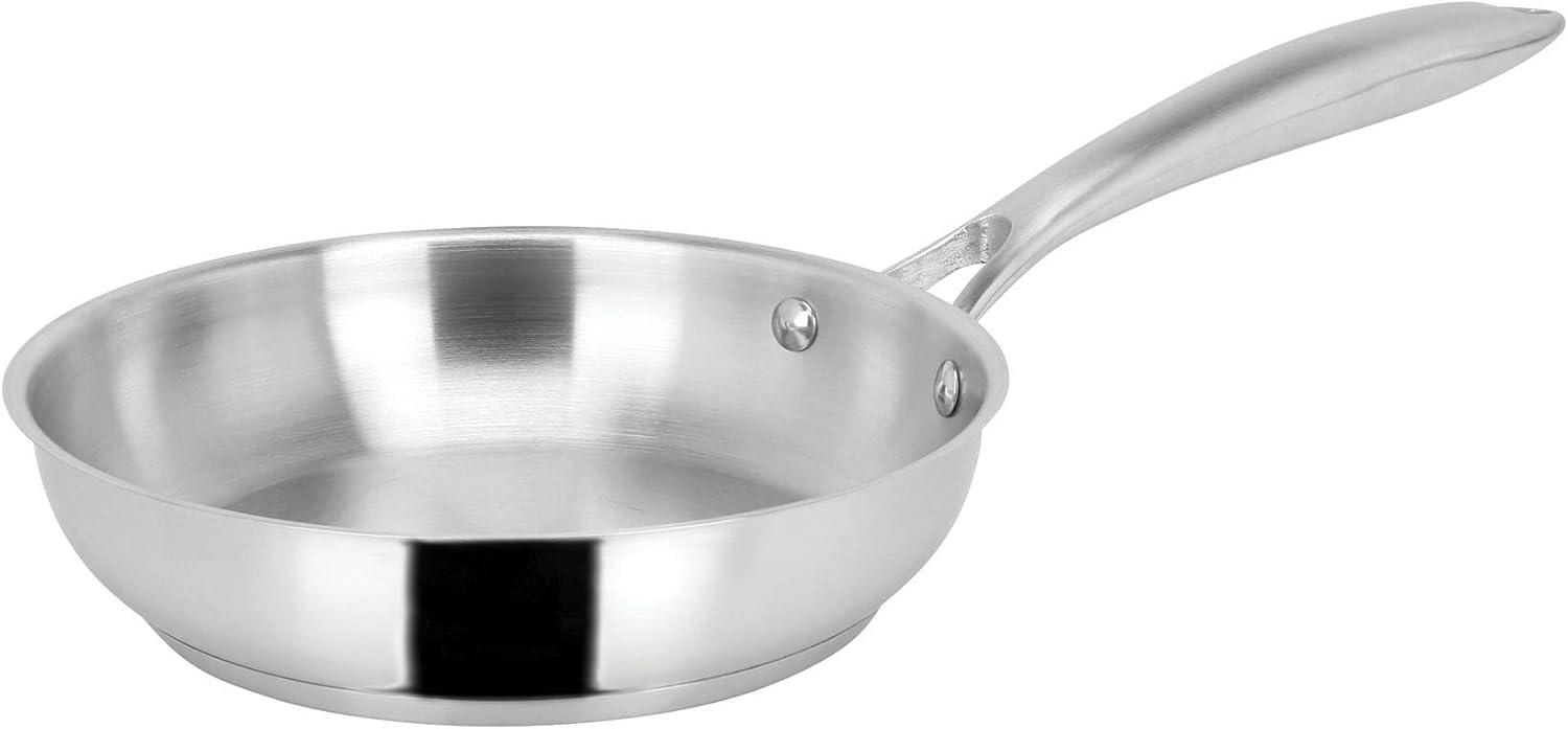 711601, Poêle Charleston en acier inoxydable diam - 20 cm - tous feux dont induction