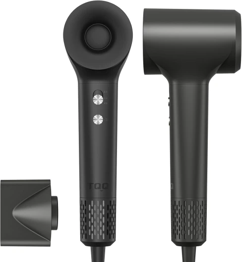 Seche Cheveux Professionnel, 200 Millions ionique Négatifs, Moteur Haute Vitesse 110000 TR/Min, 57dB Faible Bruit Sèche Cheveux Pour Maison et Voyages Gris Foncé