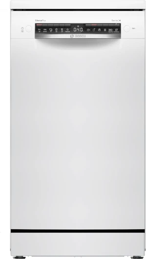 SPS4EMW24E, Série 4, Lave-vaisselle 45 cm, Pose libre, Blanc