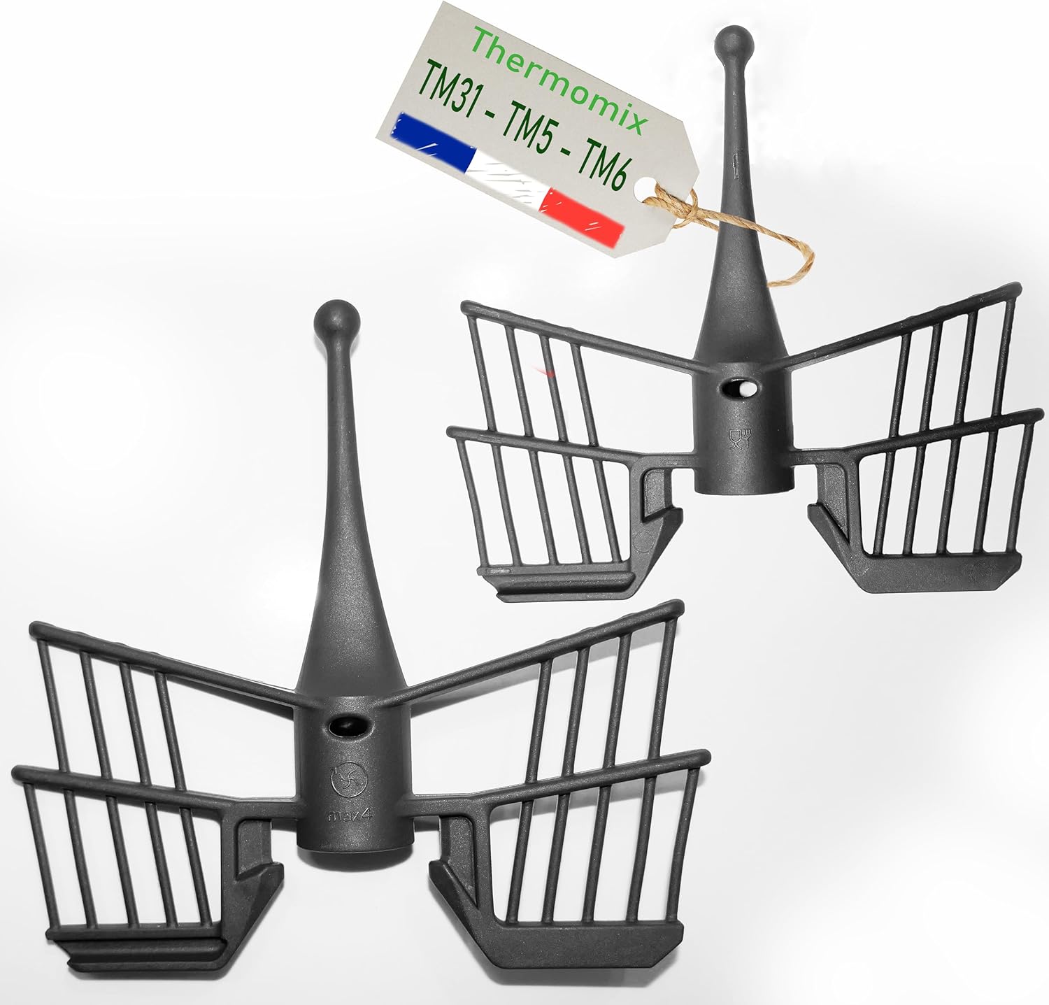 [ Lot de 2 ] Accessoire fouet pour les modèles du Vorwerk Thermomix TM6 TM5 et TM31, remplacement du fouet papillon de haute qualité