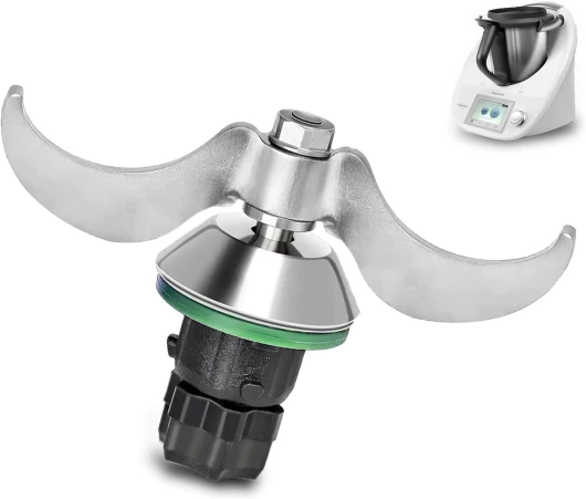 AIZQYC Thermomix TM5 TM6, Couteau Thermomix tm5 tm6 Accessoires en Acier Inoxydable, Couteau à Pâte pour Thermomix, Pas de Contamination par la Saleté ni de Résidus de Pâte, Nettoyage Rapide