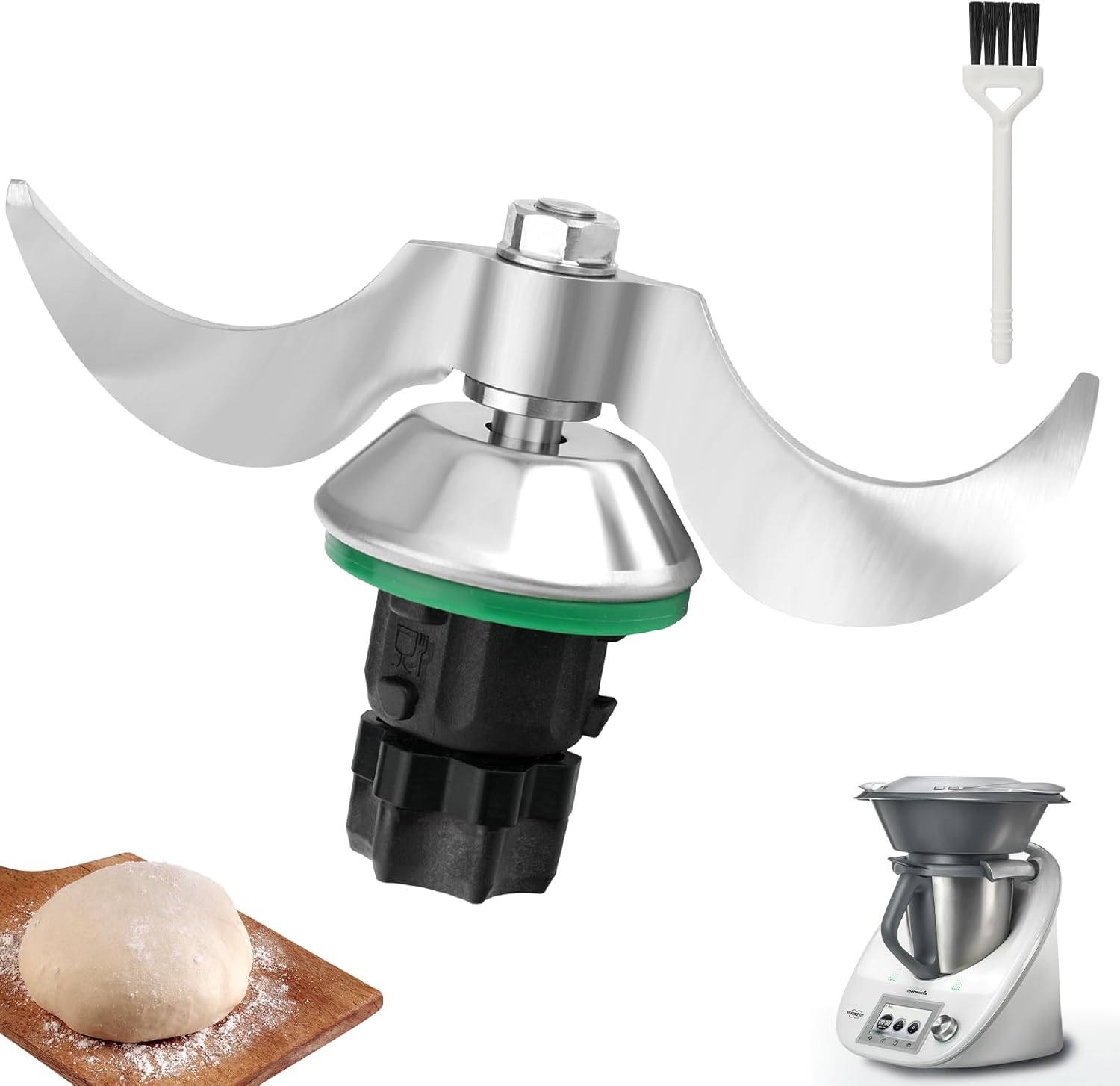 STFALI Couteau Pour Thermomix Tm5, Tm6, Pièces De Rechange Pour Couteau Thermomix Tm5, Couteau Mélangeur - Accessoire De Rechange Pour Thermomix Accessoires