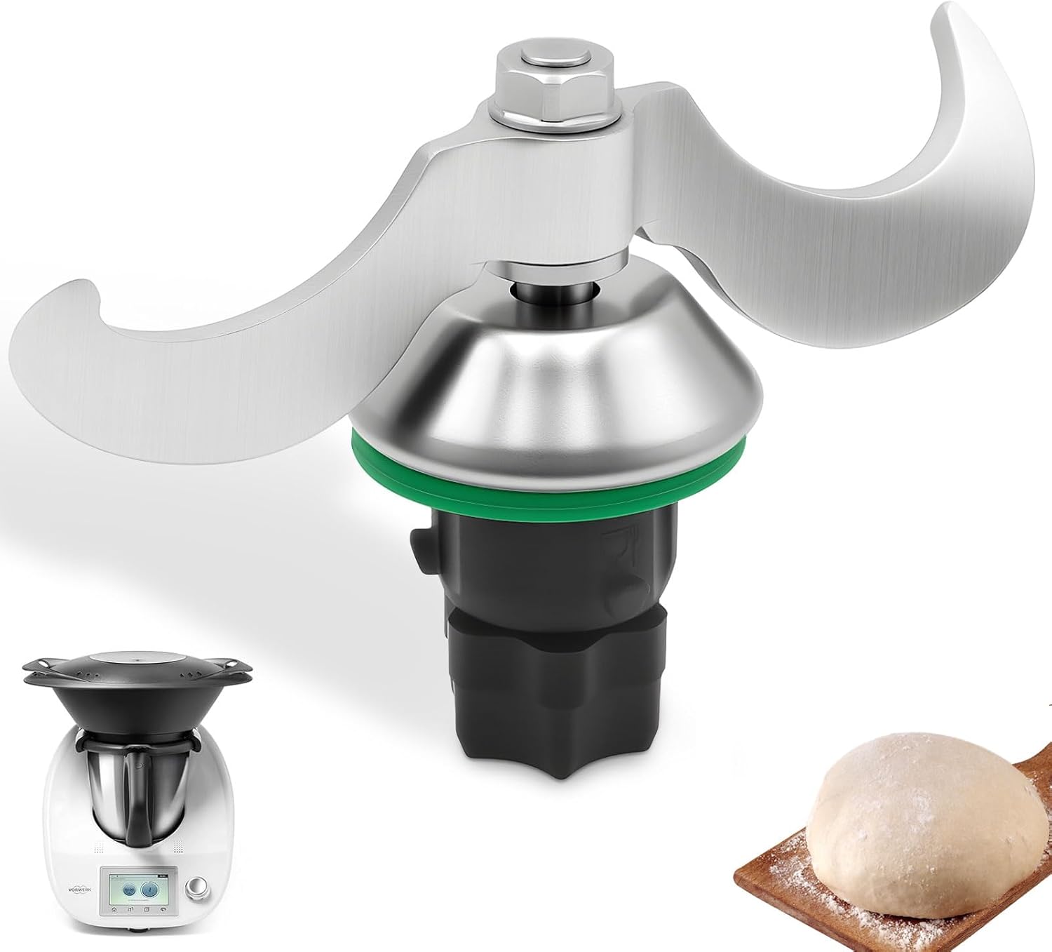 Couteau Mélangeur pour Thermomix TM5 TM6, Couteau de Rechange pour Thermomix TM5 TM6, Couteaux Lames Mélangeur de Pâte pour Pâtes, Pain - Accessoire De Rechange Pour Thermomix Accessoires