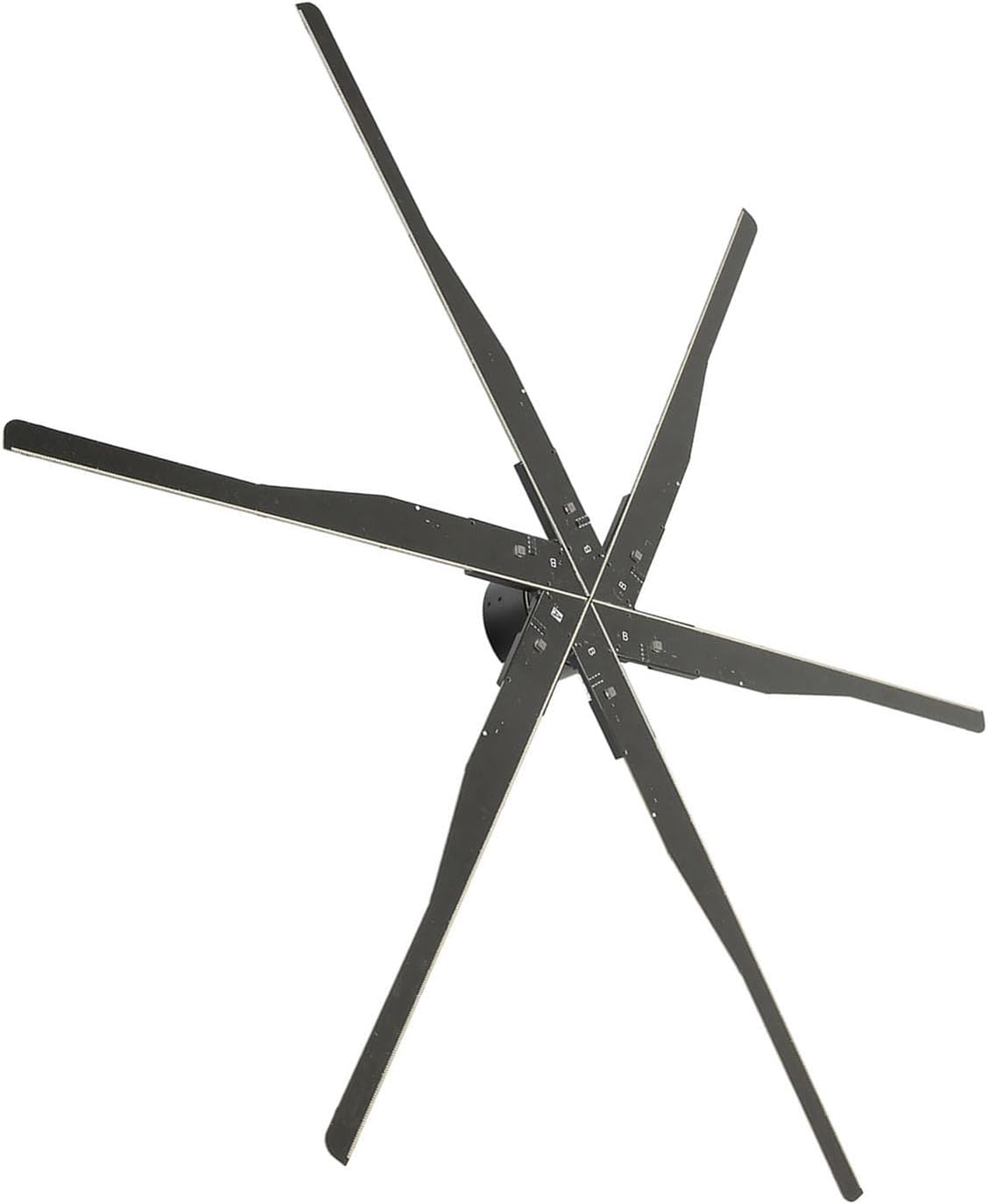 Ventilateur Holographique 3D à Suspension Rotative, Machine de publicité Holographique WiFi, 1532 Perles de Lampe, Prise en Charge de l'application, Transmission WiFi à 6 Lames Prise UE