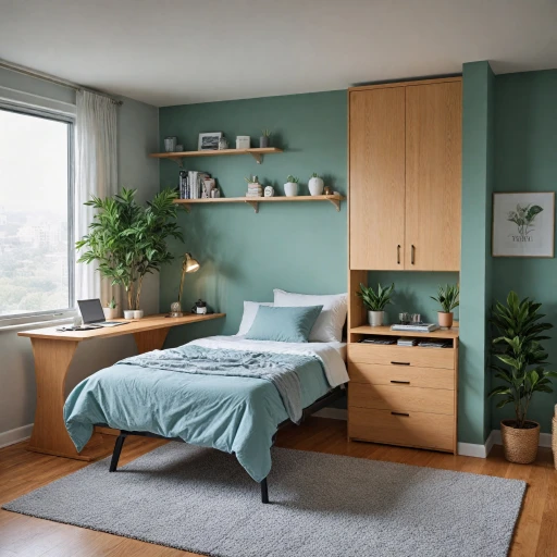 Optimisez votre espace avec un lit escamotable et bureau intégré