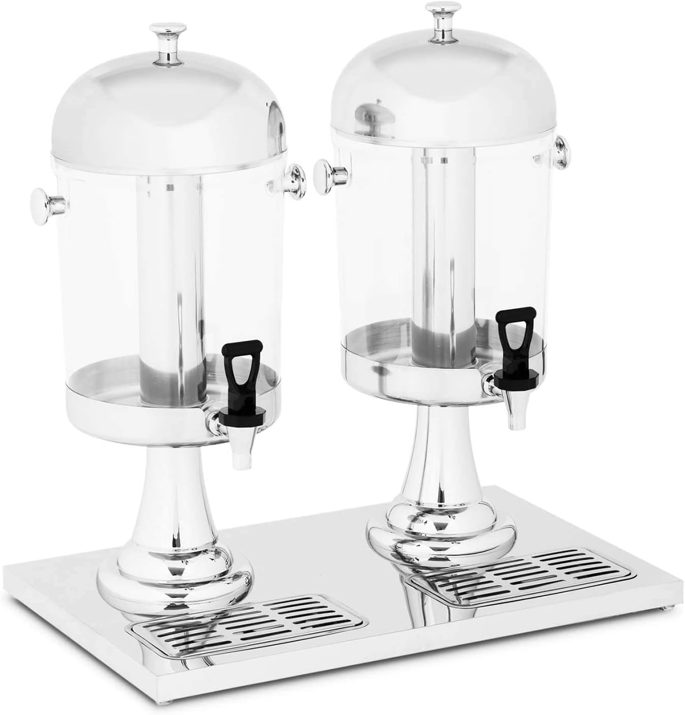 Fontaine à Boissons Distributeur de Boissons RCSD-2 (2x7L, incl - bacs à égouttements, pour verres de 14,5 cm max - de hauteur, 4 pieds antidérapants en caoutchouc) Saftspender 2 X 7 L