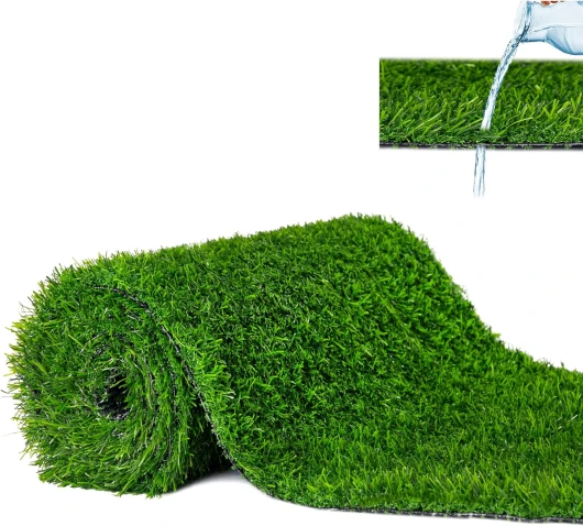Mazovia Gazon Synthétique Exterieur avec Picots 30mm - Faux Gazon pour Balcon, Terasse et Jardin - Premium Tapis Gazon au mètre - Fausse Herbe Balcon - Tapis Herbe Artificielle - 100x100 cm - Vert 100 x 100 cm Vert - 30 Mm