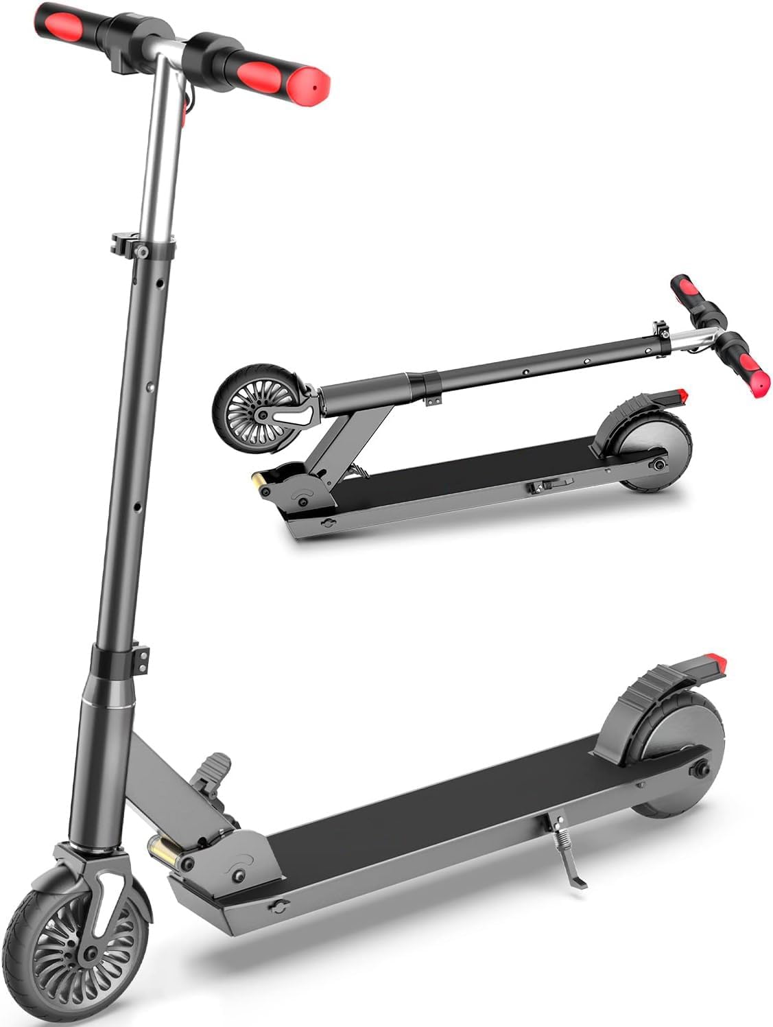 E-RIDES Trottinette Électrique pour Enfants 150W de 6-16 Ans, Écran LED, Trottinette Pliable Légère avec 3 Vitesses et Hauteurs Réglables, Jusqu'à 18 km/h, Idée Cadeau pour Enfant & Adolescent Noir