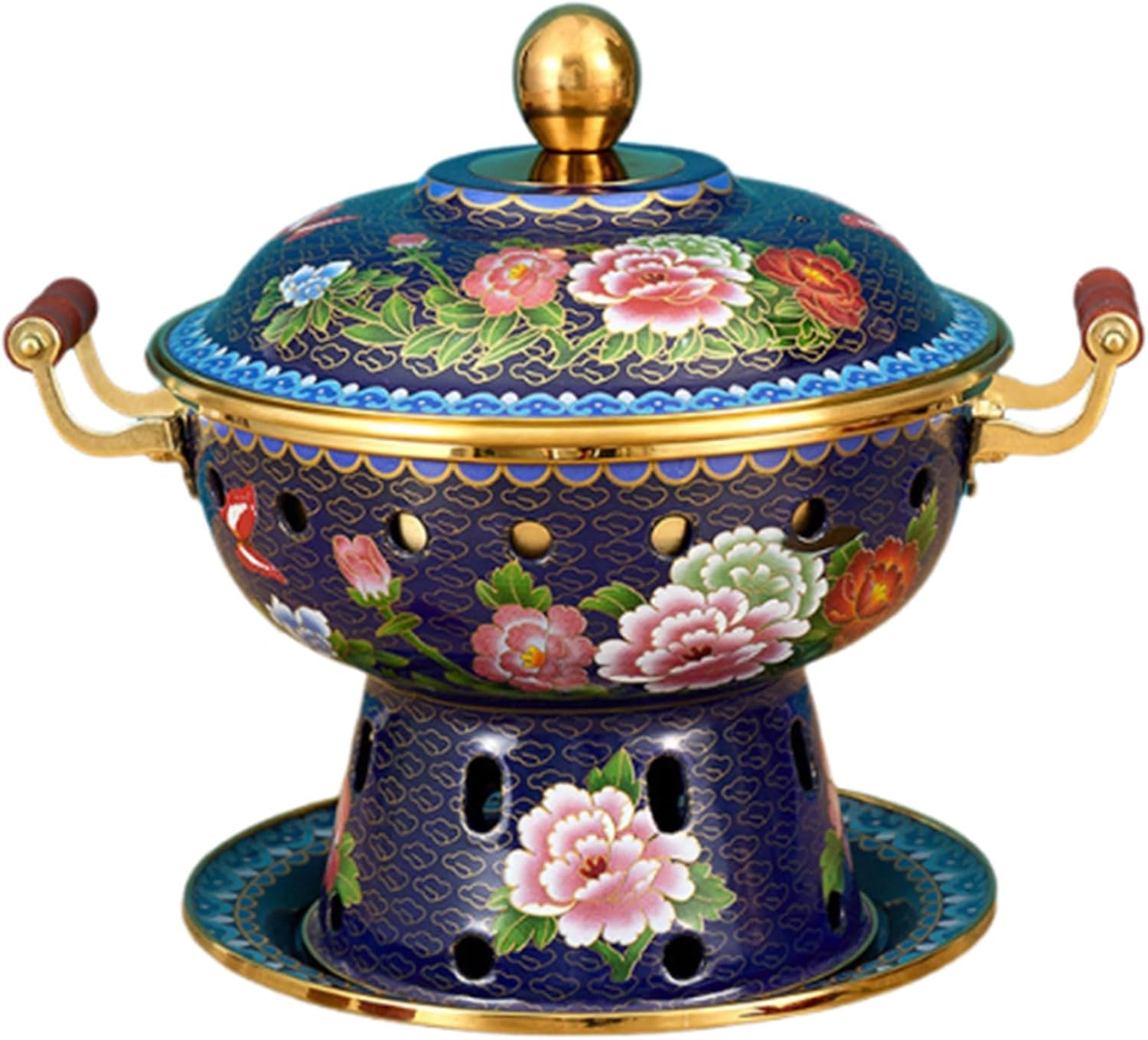 Marmite de camping, marmite ancienne, marmite simple, réunion de famille, marmite chauffante, marmite en cuivre(Purple)