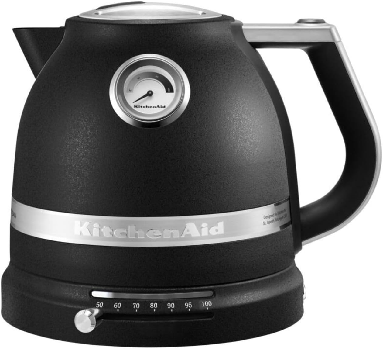 Bouilloire en fonte noire d’une capacité de 1,5 L - KitchenAid 5KEK1522EBK - 1,5 litre Gusseisen Schwarz