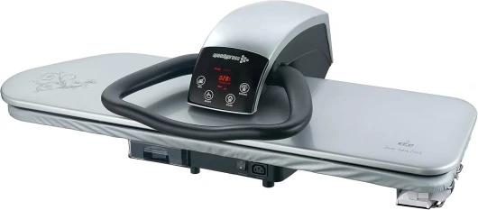 Presse à Repasser à Vapeur 101HD Professionnelle 101cm - Argent (+ Filtre à Eau Anti-Écaillement Gratuit, Couverture de Rechange et Sous-Feutre en Mousse)