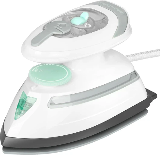 Mini Fer de Voyage avec Tension Commutable Fer à Vapeur 220 V/120 V Fer à Sec Avec Fonction Anti-Goutte 3 Réglages de Température Facile pour les Travaux de Couture, les Voyages
