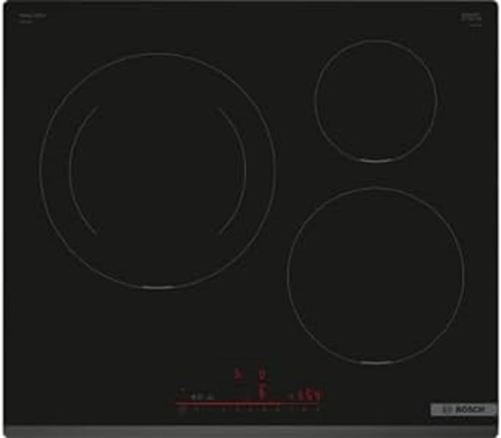 PIJ631HB1E, Plaque de cuisson induction, Série 6, 3 foyers, 60 cm, Noir