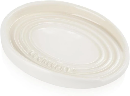 Repose-cuillère oval en céramique, Meringue, 71507157160099
