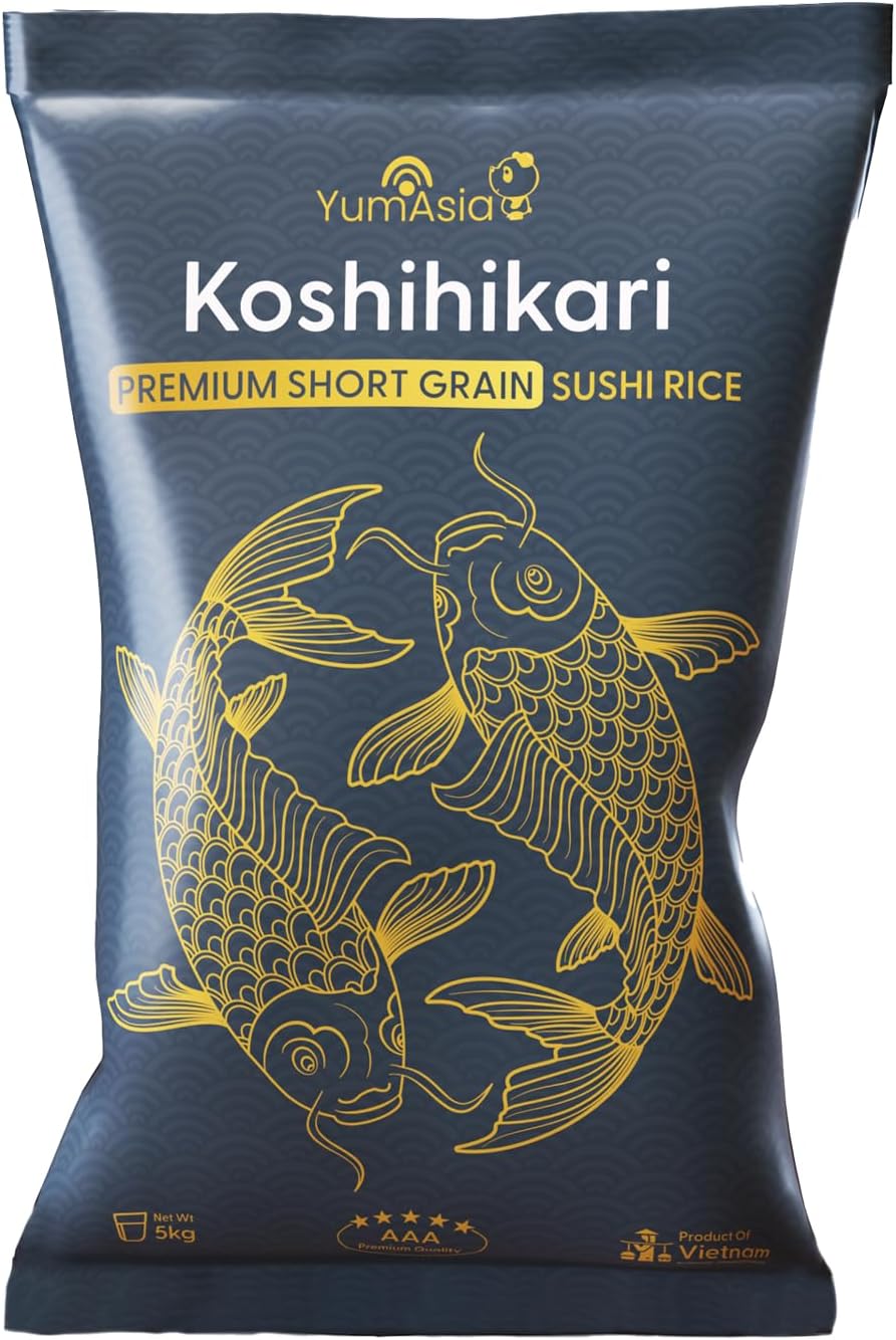 Koshihikari Riz à sushi blanc à grains courts 5kg