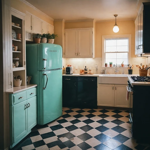 Le charme intemporel du réfrigérateur noir au style rétro