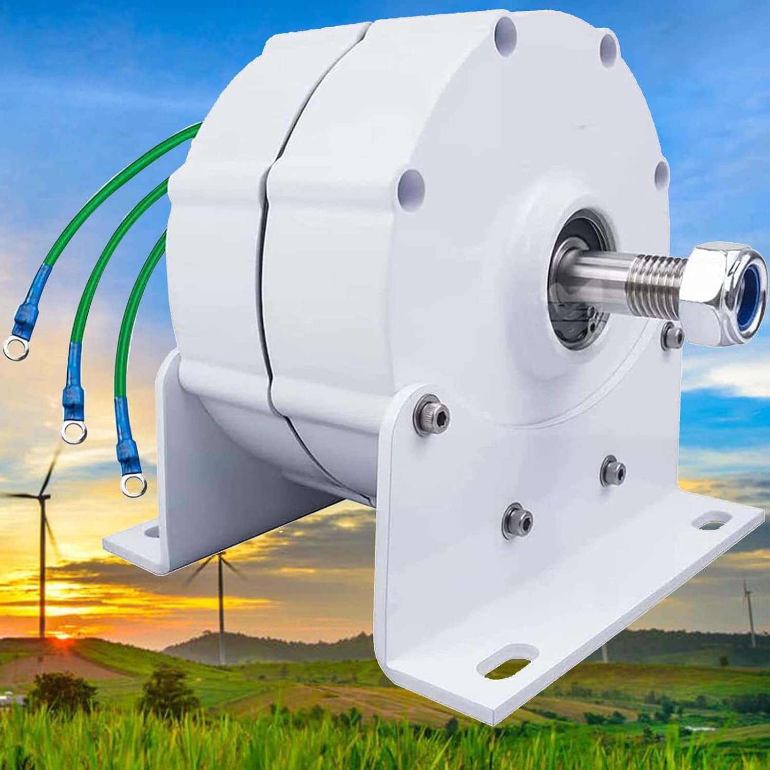 Générateur D'aimant Permanent 10000w, Générateur De Moteur électrique à Aimant Permanent Sans Engrenage, Générateur De Courant Alternatif En Trois Phases Pour Moteur Diesel à Turbine à Vent,220V