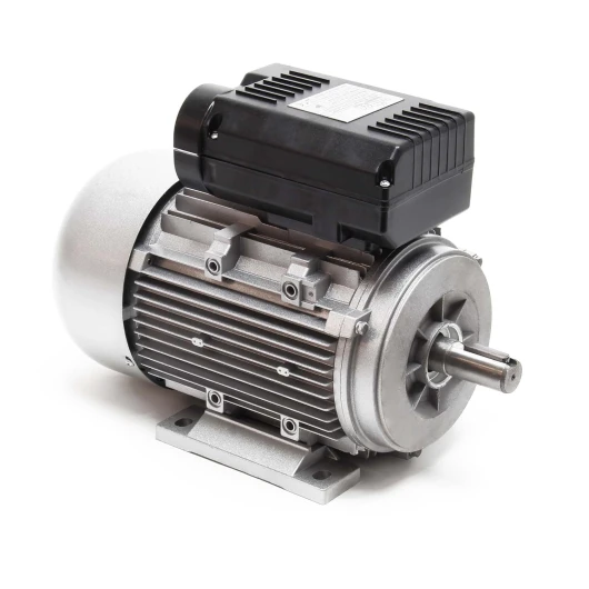 Moteur électrique monophasé 2 pôles – 230 V, 1,5 KW (2 CV), 2850 TR/Min – avec Condensateur de démarrage et Bobinage en Aluminium – Moteur asynchrone 230V Aluminium 1,5 kW