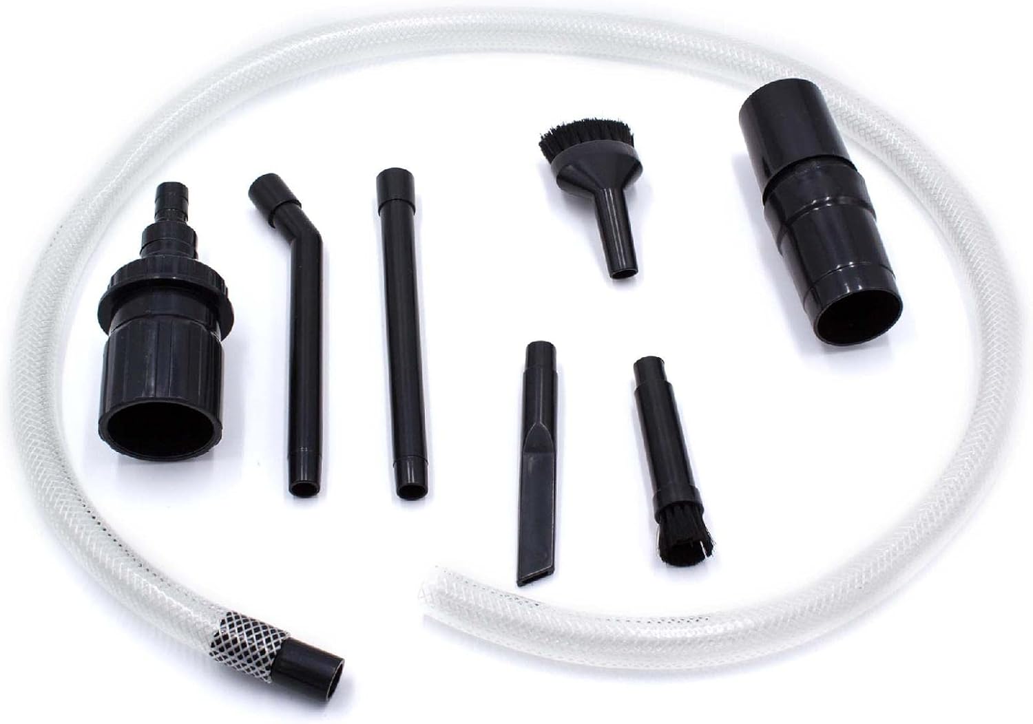 Micro embout universel d´aspirateur set 8 parties pour aspirateur Philips, AEG, Electrolux, Dirt Devil, Rowenta, DeLonghi, Miele, Bosch, Siemens 8teiliges Aufsatz Set