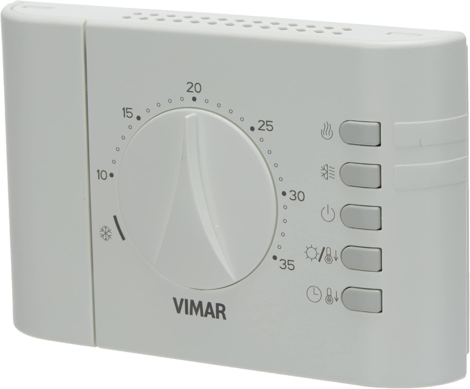 02900.1 Thermostat électronique pour Le Contrôle on/Off de la température Ambiante, Alimentation par Batteries AA LR6 1, 5 V (Non Livrées), Installation en Saillie