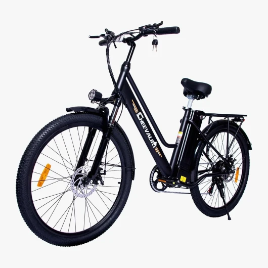 JAYSIMXIN Vélo Électrique 26 Pouces Vélo Électrique Femme et Homme,6 Vitesses,Moteur 250W,36V 15Ah/20Ah Batterie Amovible,Smart Urban E-Bike,Adulte Unisex Noir C26-36V15A