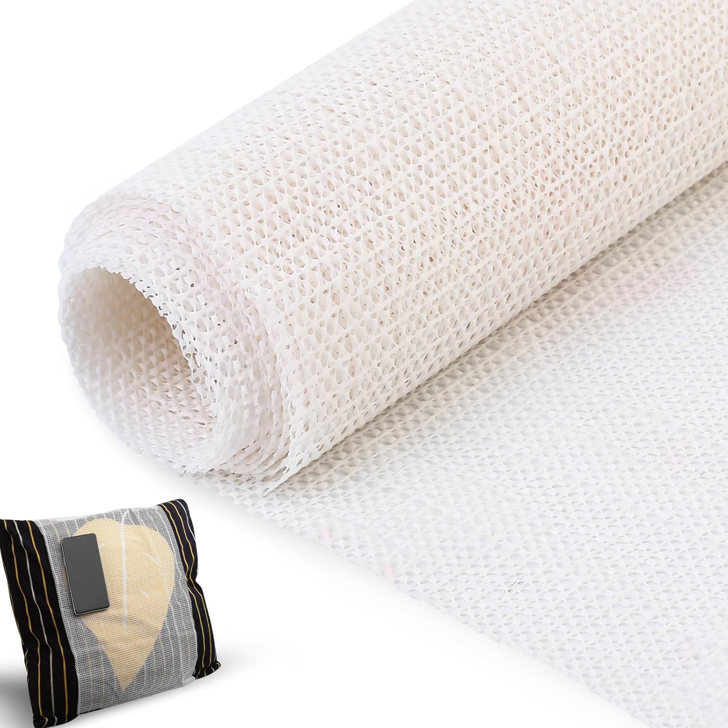 70x200cm Tapis Anti-Dérapant pour Moquette, sous-Tapis Anti-Glisse, PVC Stop Dérangement Tapis, Anti-Dérapant pour Tiroirs Plateau Nappes