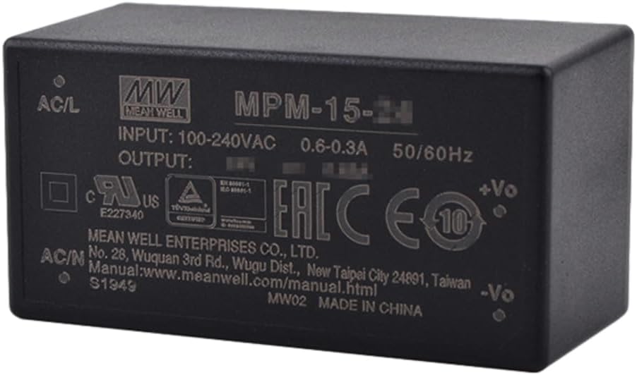 Alimentation à découpage Mean Well MPM, MPM-15-15 15W 1A