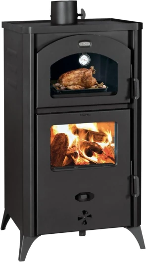 KOMIRO Poêle à bois avec four - Cuisinière de cuisson, puissance de chauffage 14kw.