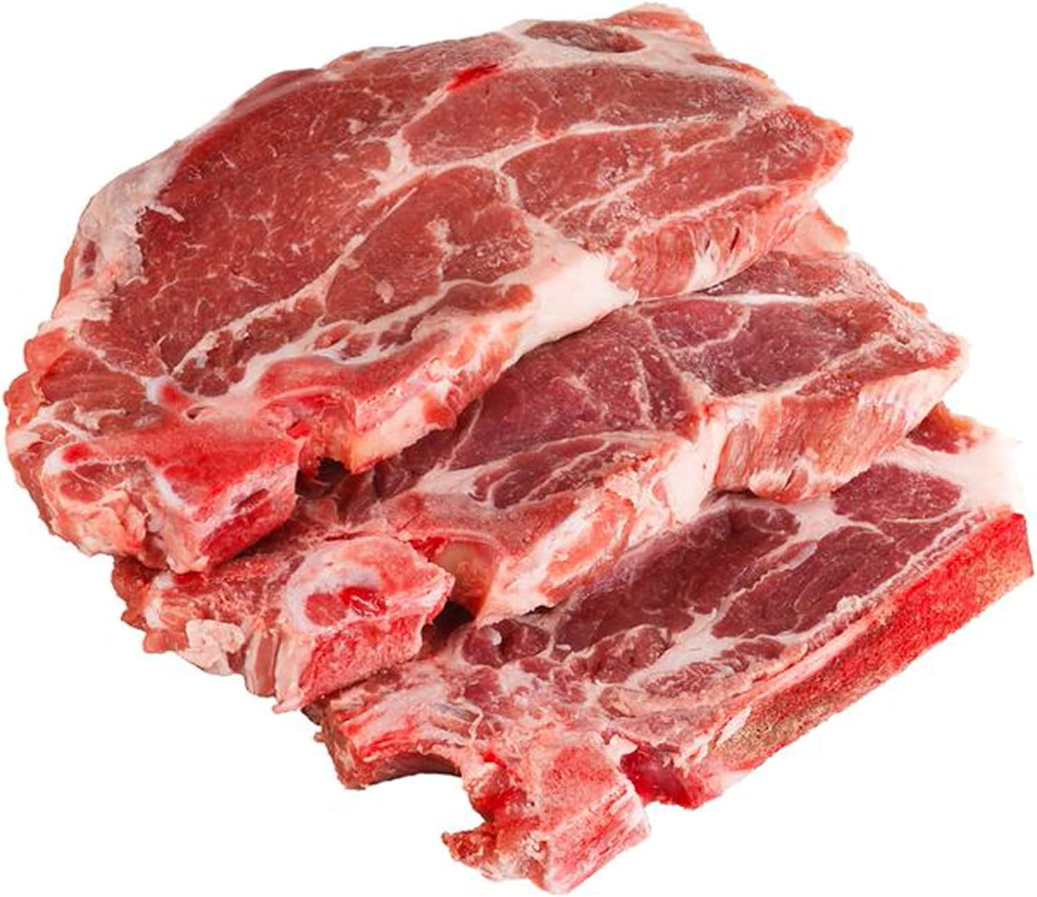 Côtes De Porc Dans L'Échine Par 6 - Lot de 1,2 kg - Origine France 200 g (Lot de 6)