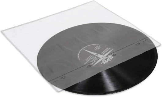 Lot de 50 Pochettes Transparentes en Vinyle de qualité d'archivage pour disques vinyles Simple