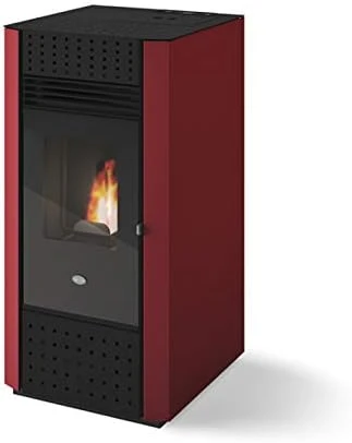 Eva Calor Poêle à granulés Irma 9 kw Rouge - 901689900
