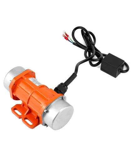 QWORK® Moteur de vibration monophasé, 60W 220V, petit moteur vibrateur, 3000 tr/min 220v 60w