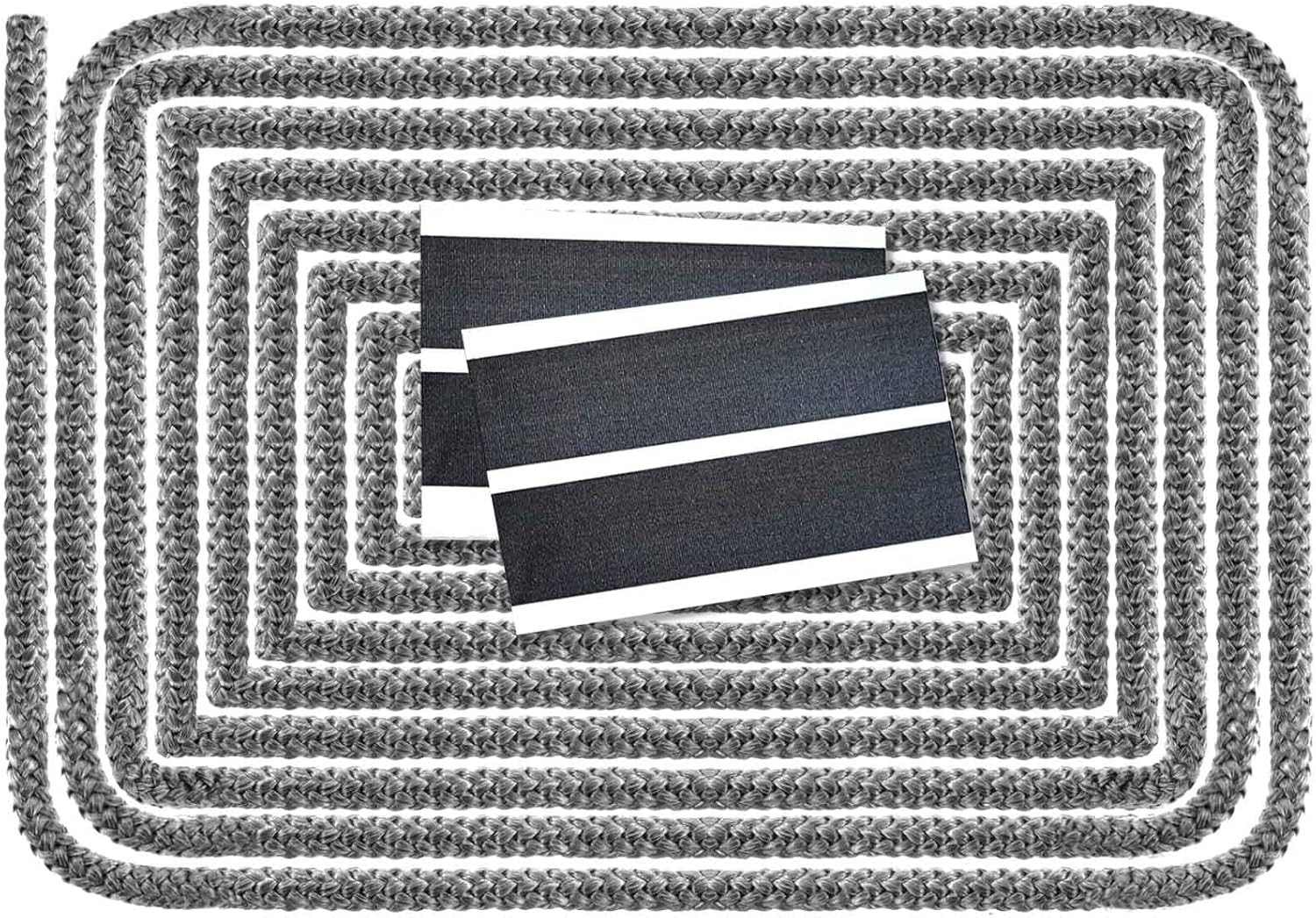 LANUCN Joint Insert Cheminée, joint pour poele a bois avec bande de fin (Φ 6mm x 2.5m)