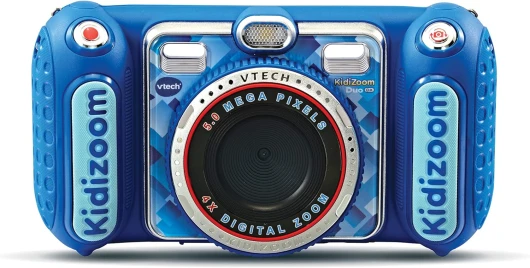 KidiZoom Duo DX Bleu, Appareil Photo Numérique Enfant 10 en 1, Photo, Selfie, Vidéo, Écran Couleur, Lecteur MP3, Casque Audio, Cadeau Enfant de 3 Ans à 12 Ans - Contenu en Français Unique Duo