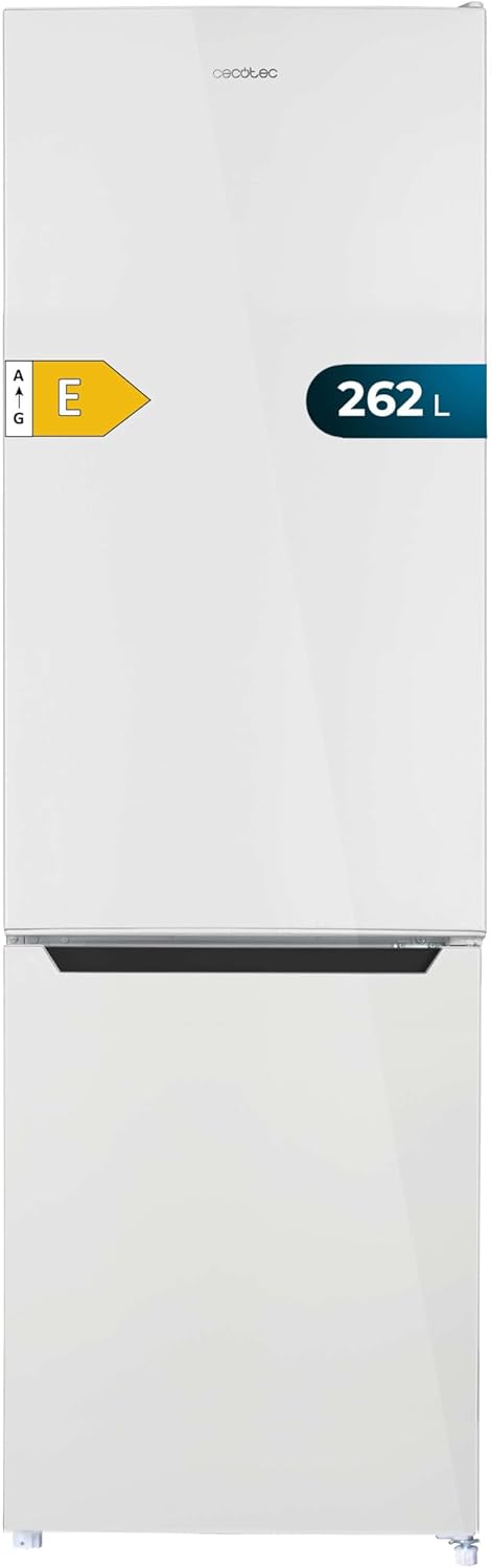 Réfrigérateur 262 L Bolero CoolMarket Combi 262 Blanc E, Classe E, Économie d'énergie, Lumière LED, Plateaux en verre, Contrôle électronique de la température - White 262L