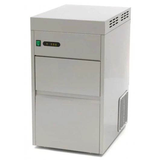 Machine à Glace Pilée en Paillettes Professionnelle 50kg/24h - Stockage 15kg - Refroidissement à Air - Carrosserie Inox