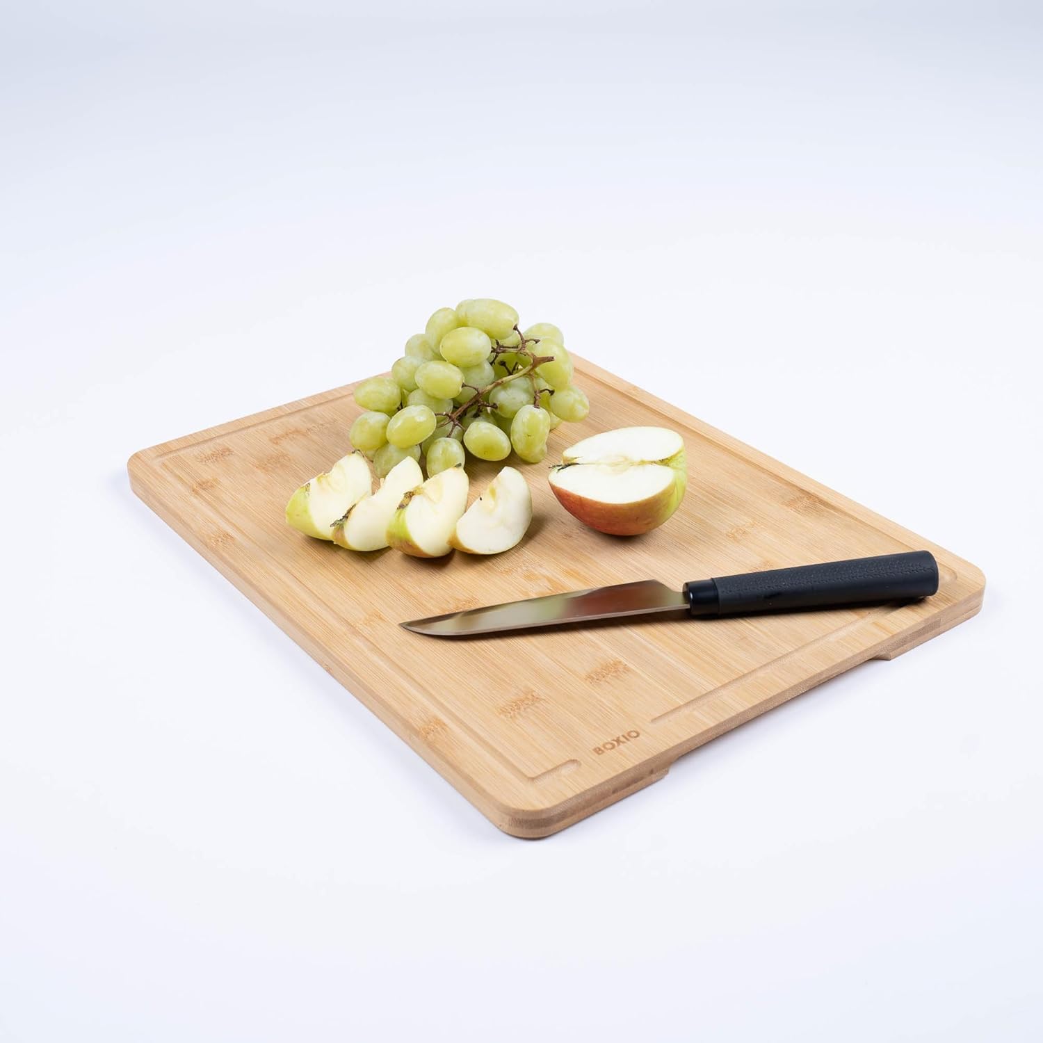 Cutting Board : Planche à découper premium en bambou, 40 x 30 cm, convient comme couvercle en bois pour Wash & Toilet – grande planche de cuisine, planche à découper en bois, bambou naturel