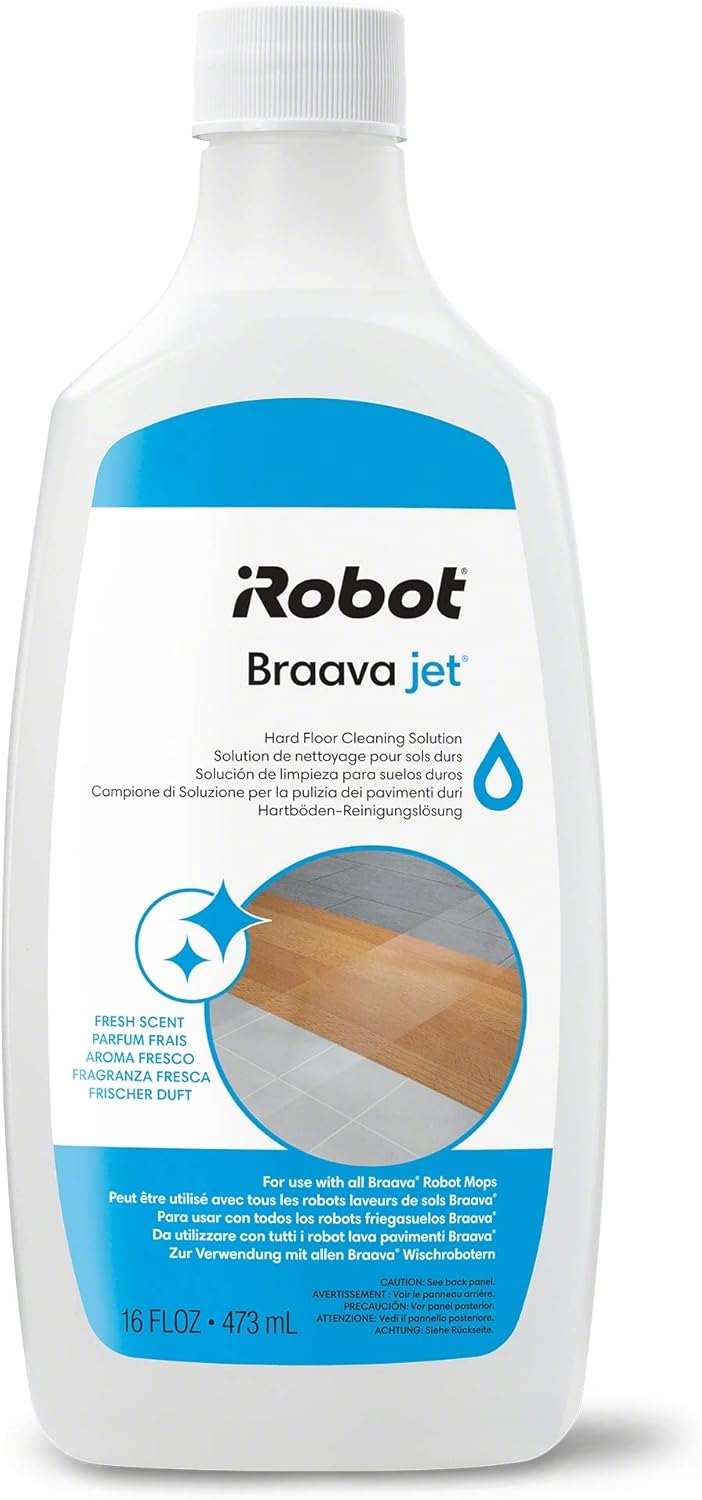 Pièces Authentiques - Solution de Nettoyage pour sols durs Braava Jet - Compatible avec Tous Les Braava et Roomba série Combo