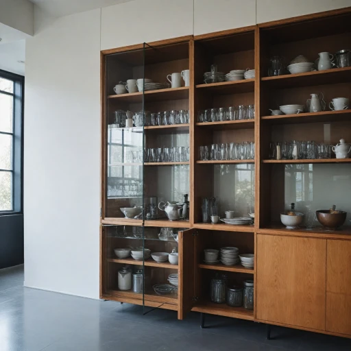 Optimisez votre espace avec un meuble de cuisine vitré en hauteur