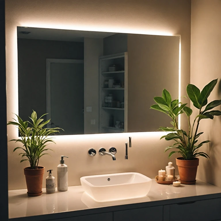 Éclairez votre salle de bain avec un miroir LED