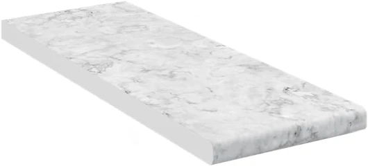 Plan de Travail Cuisine R-Line, Marbre Blanc, 20 cm